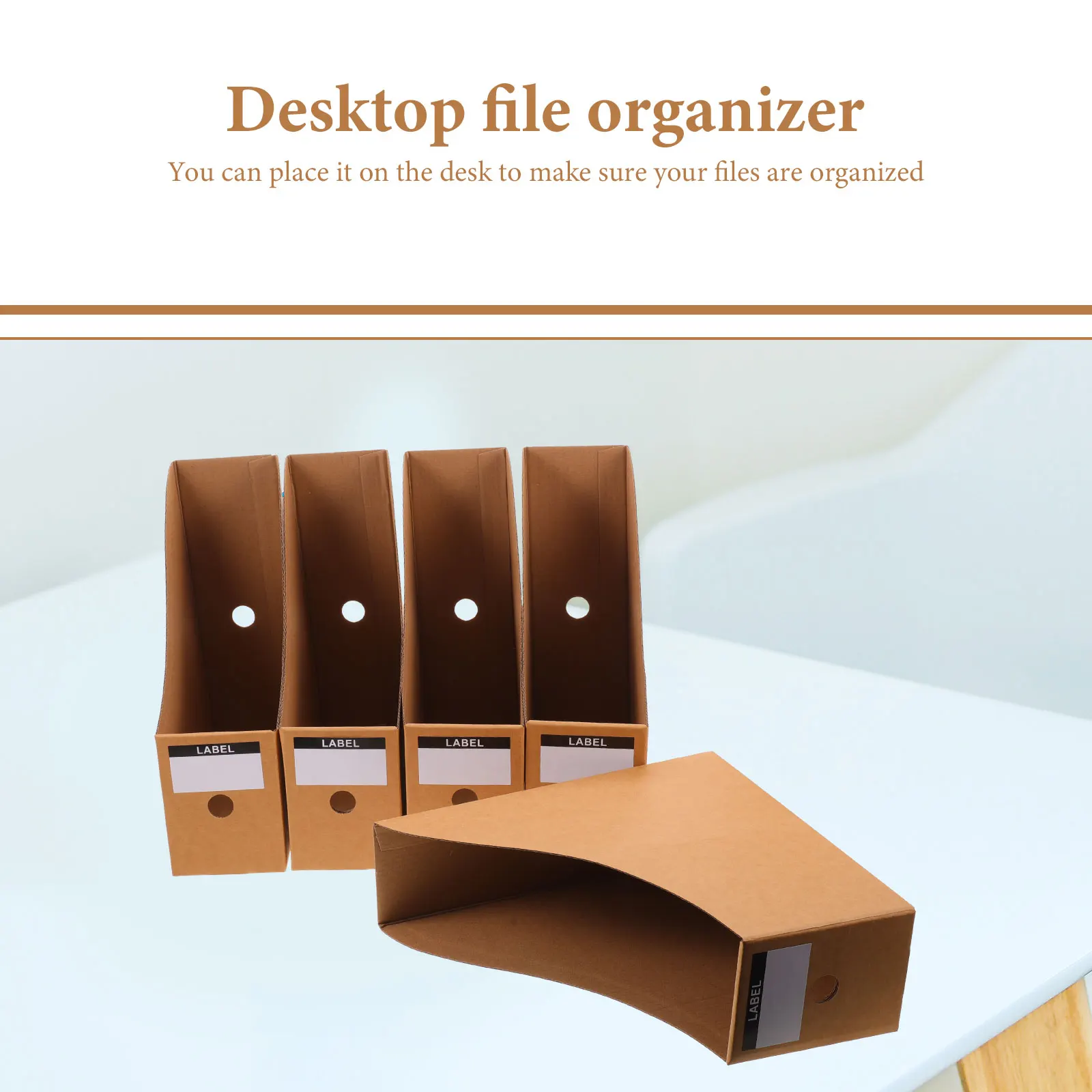 Rack per organizer per documenti da 5 pezzi, portaoggetti da tavolo, scaffale per ufficio, portariviste per documenti da tavolo