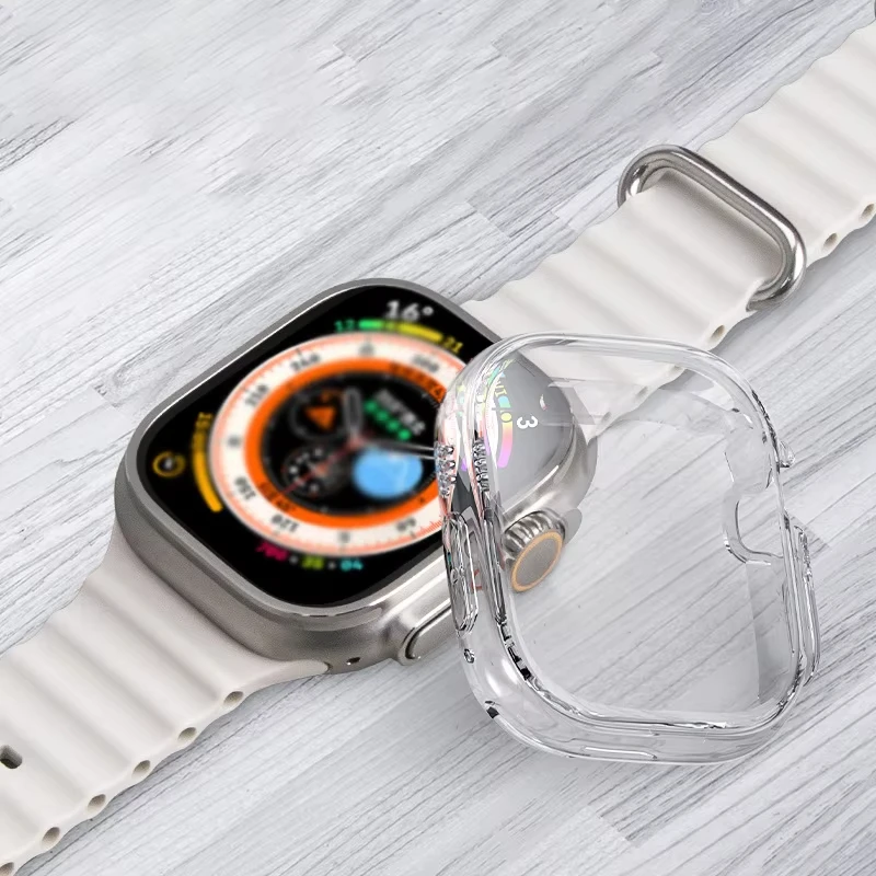 4PCS Soft TPU Case for Apple Watch Ultra 3 2 49mm Screen Protector Anti-Scratch Shockproof Shell Protective Cover Series Ultra