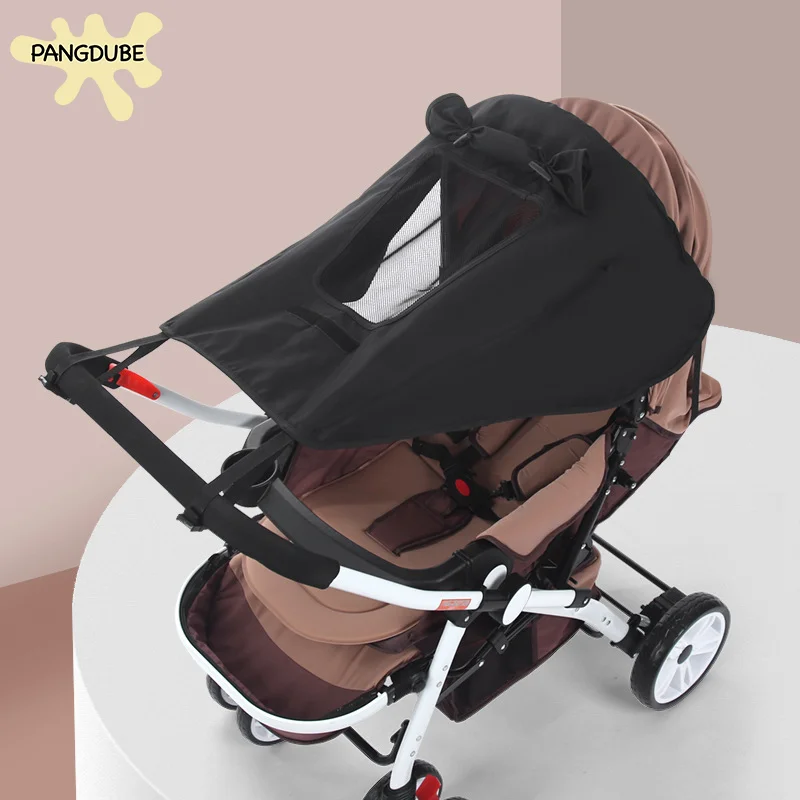 PANGDUBE Universal Sun Shade for Baby Stroller Accessories UV UPF 50+ Awning Protection for Baby Carrier Waterproof Sun Shield