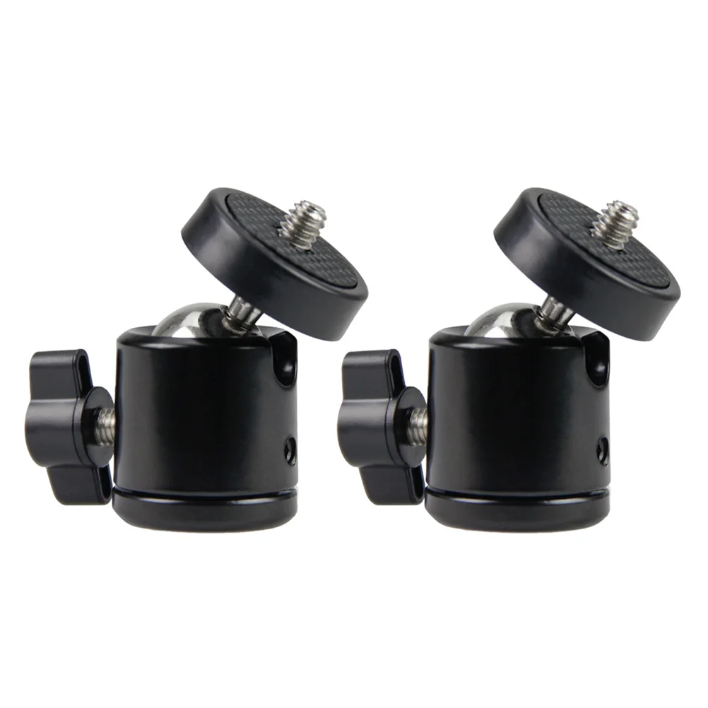 

2pcs Aluminum Alloy Spherical Head 30 90 Degree Adjustable Panoramic Damping Slide Platform For Camera Tripod Monopod Lamp