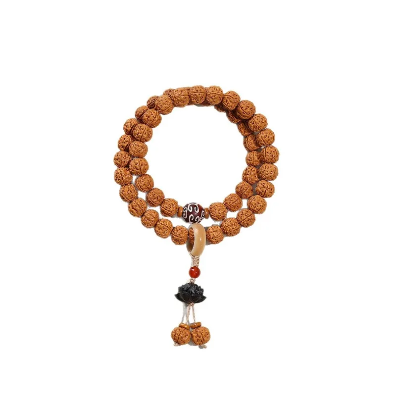 Meat Burst Rudraksha Bead Bracelet Handheld Prayer Beads for Men and Women Meditation Jewelry Gifts