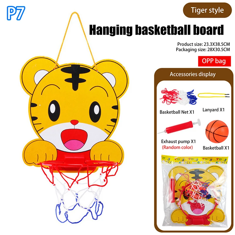[SH]1PC Kids Adjustable Basketball Stands Cartoon Animals Shape Shooting Basket Indoor Outdoor Sport Board Game Children Toys