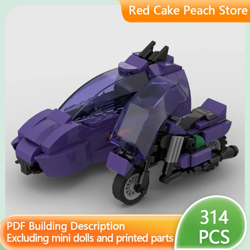 Popular Anime Car Model MOC Building Bricks Masked Special Vehicle Modular Technology Gifts Holiday Assemble Children Toy Suit