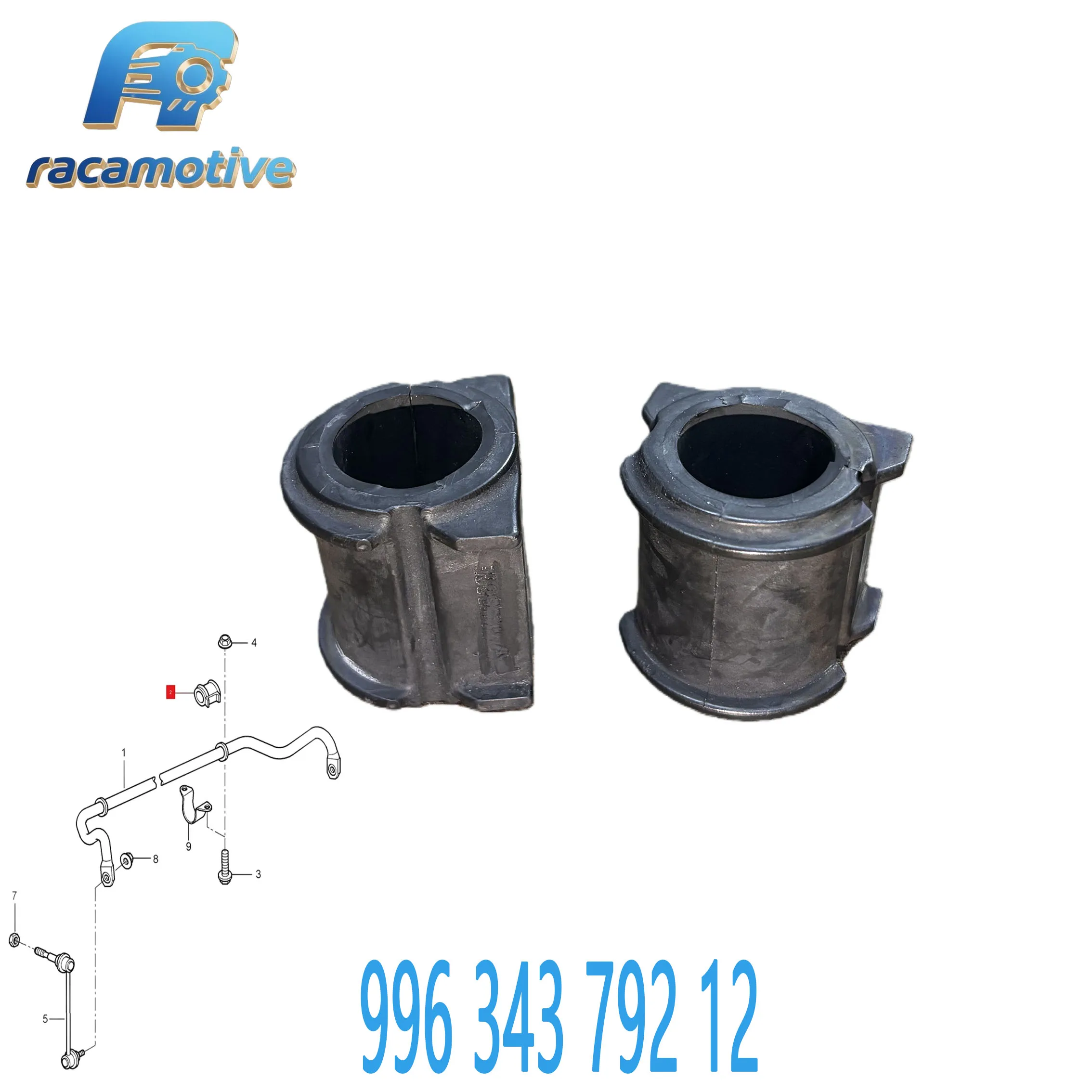 99634379212 Suitable for Porsche 911 997 Cayman 987 996 Boxster 986 Front Suspension Anti-Roll Bar Bushing 996 343 792 12.