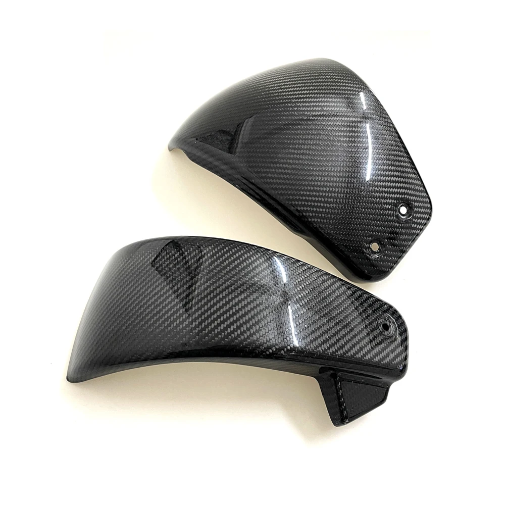 ل هارلي ديفيدسون lowrider S 2022 2023 2024 ألياف الكربون موتو تعديل جزء الجانب إطار غطاء البطارية حماية هدية #4