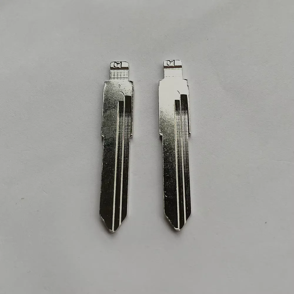 10Pcs #01 HU49 Uncut Flip Key Blade Blank For KD Xhorse Key Machine Fit VW Volkswagen Golf Replacement Metal Key Blade