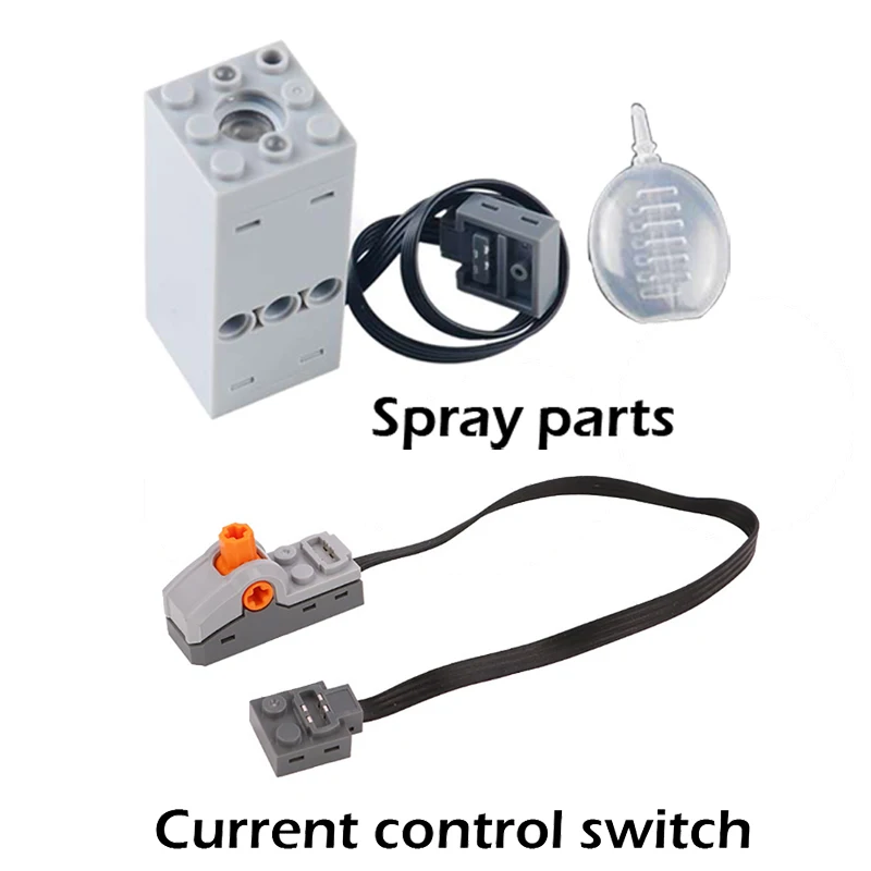 Technische spray rook Motor Sproeier Bakstenen Mold King Fogger voor Legoeds Bouwstenen MOC Trein Auto-onderdelen Motormodel