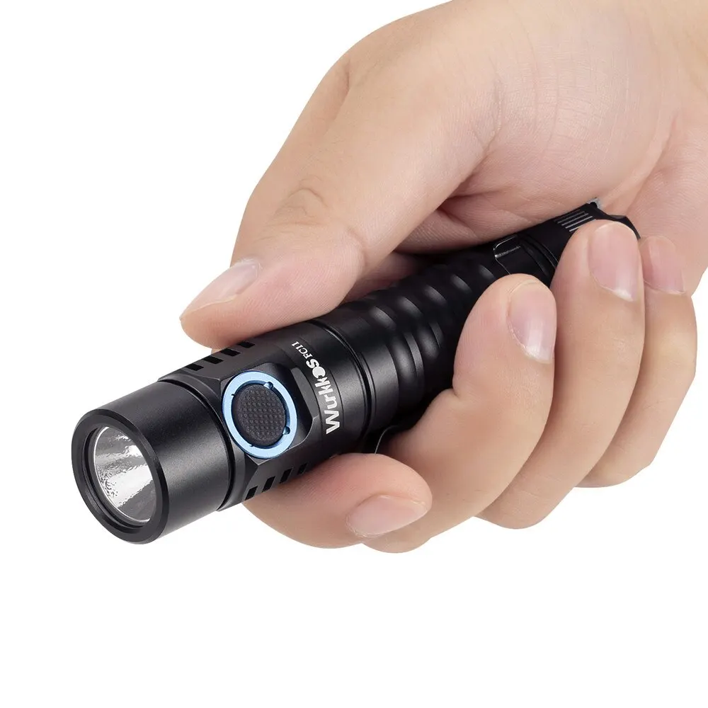 Wurkkos FC11 USB C Rechargeable 18650 LED Flashlight 1300LM LH351D 5000K 90 CRI with Magnetic Tail 2 Groups