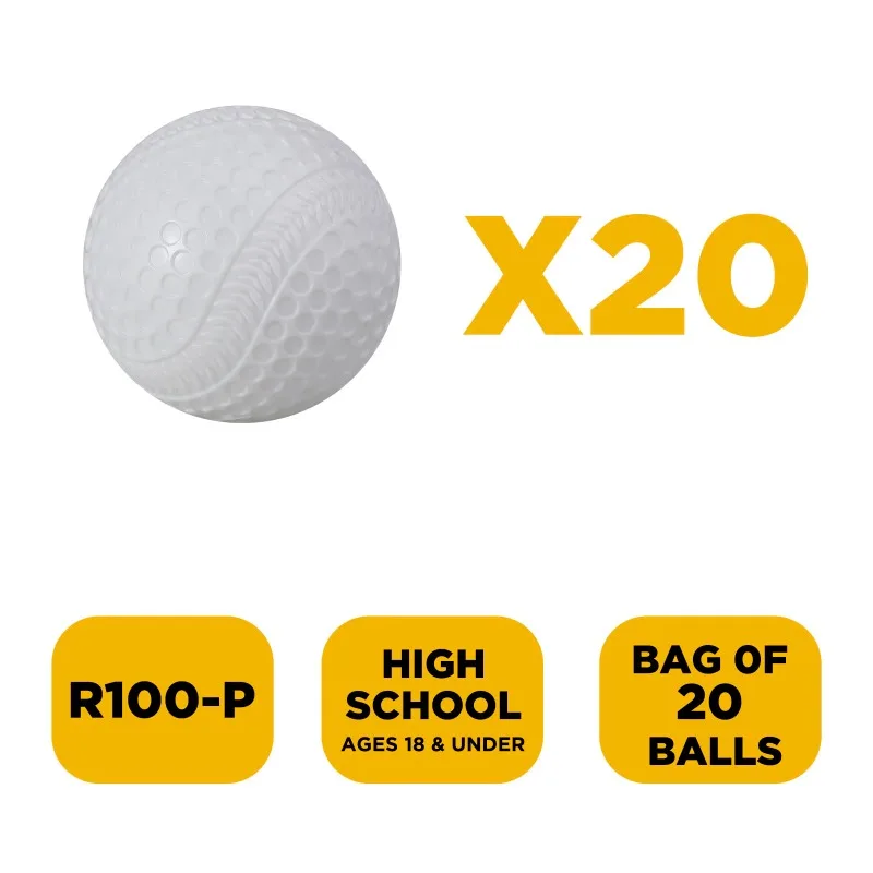 9-Inch stab-free replacement training baseball, only for 380BH baseball pitching machine, 20 pcs