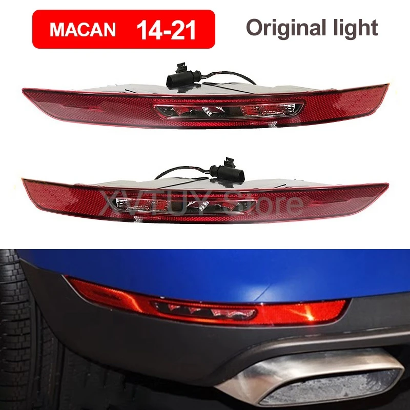 Luz do para-choque traseiro para porsche cayenne 2015-2017 2018-2023 sedan freio reverso pára-choques parar lâmpada de advertência luz de nevoeiro acessórios do carro