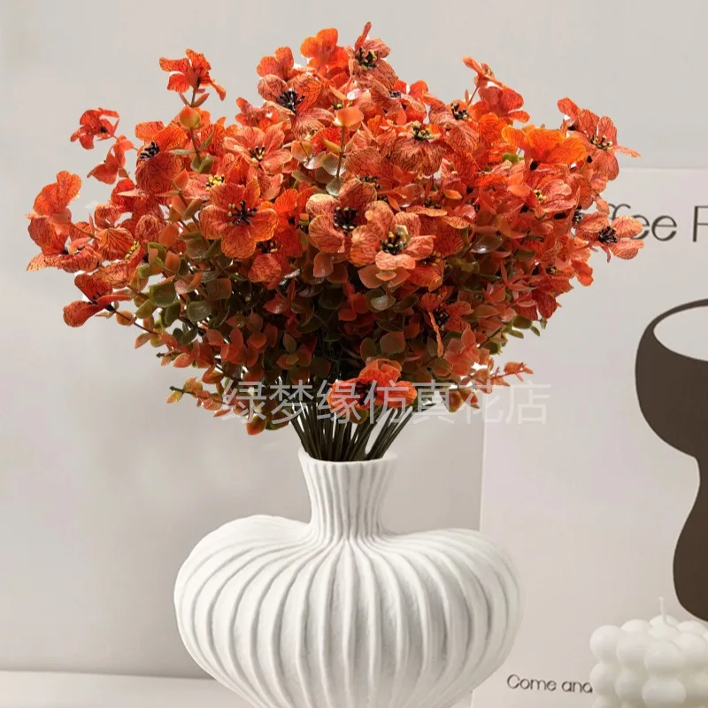 

Autumn Flowers Plastic Fake Flowers Thanksgiving Home Decoration Plants Violet Outdoor Decoration