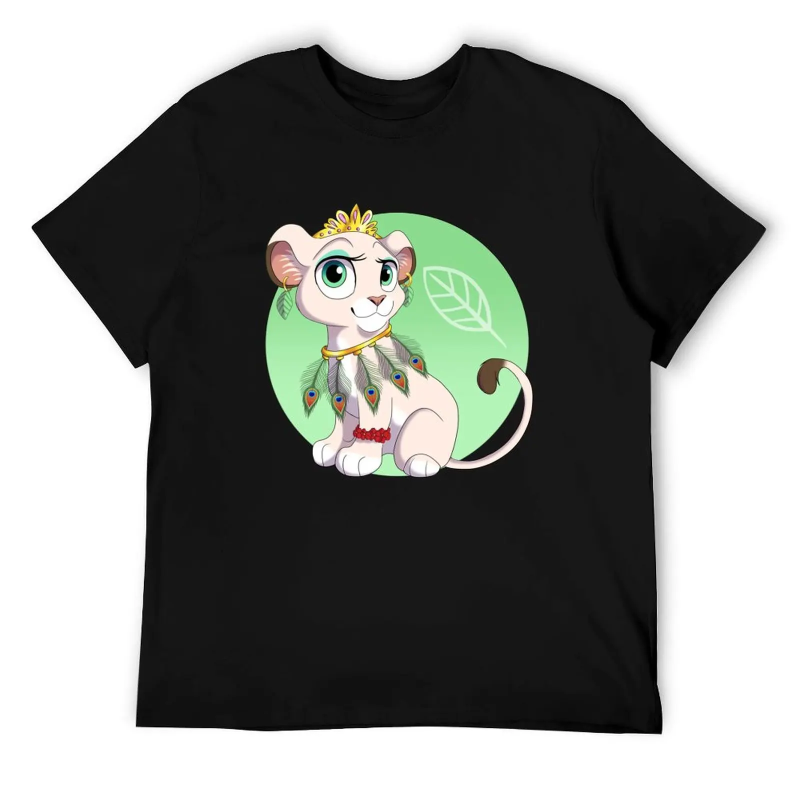 آلهة هيرا/الأسد (مع خلفية) تي شيرت مضحك تي شيرت رجل تي شيرت للرجل جرافيك مضحك تي شيرت رجل عادي تي شيرت