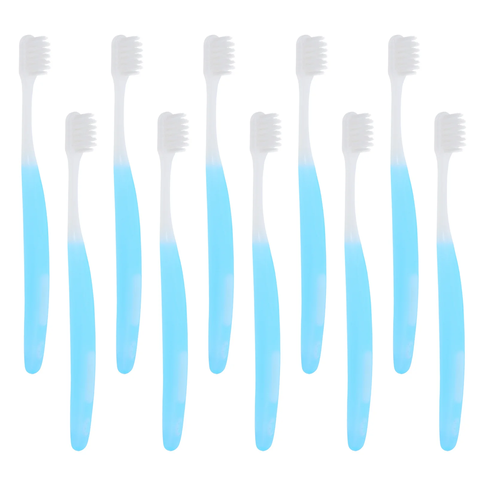 10Pcs Soft Bristled Toothbrush Sensitive Gums Compact Slim Design Portable Travel Oral Care Toothbrushes Soft Toothbrush Adult