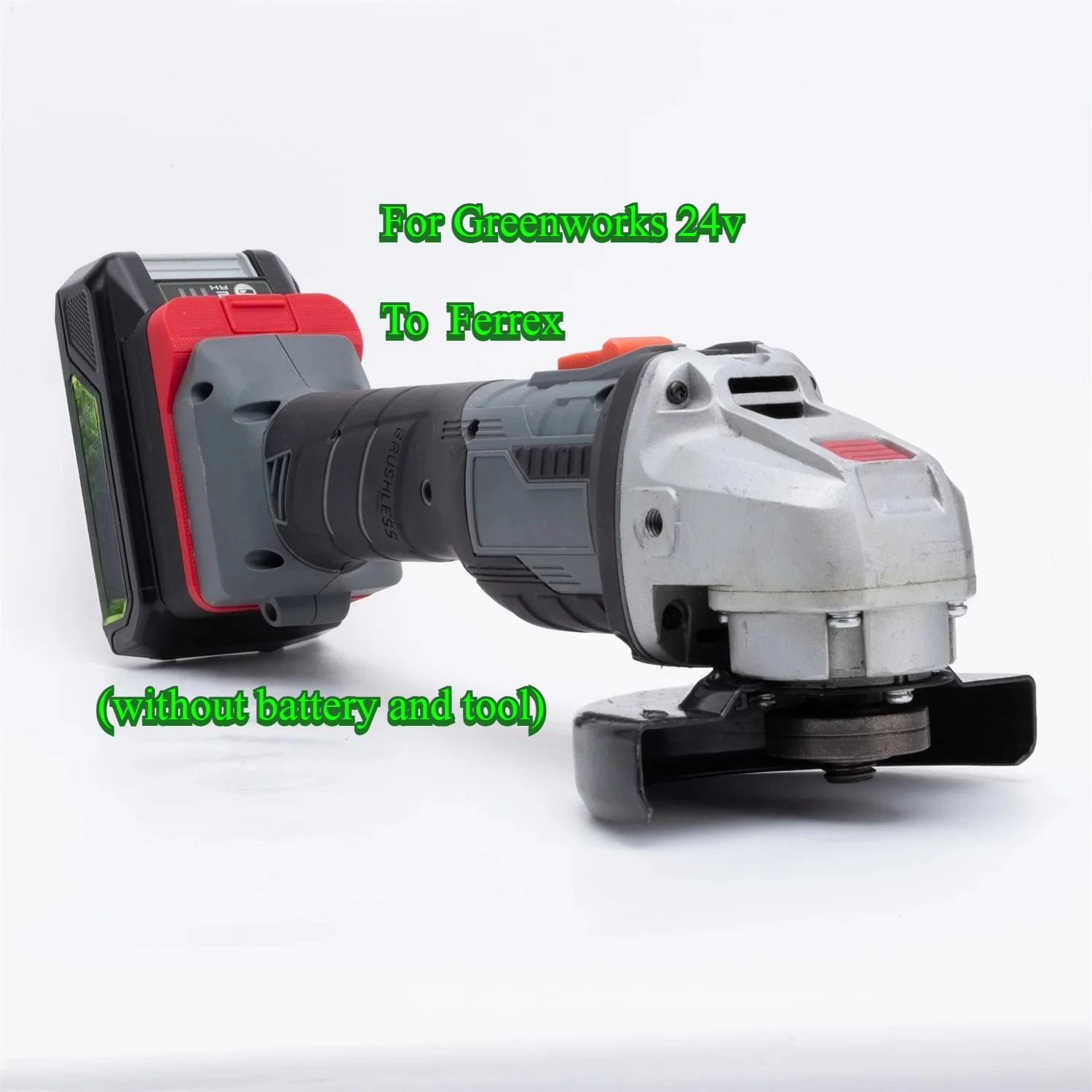 

Batteries Adapter Converter For Greenworks 24v Lithium Convert To Ferrex 20V Tool Adapter ( without battery and tools)