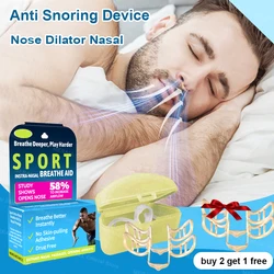 Nose Dilator Nasal Silicone Nose Clip Anti Snoring Easy Breath Preventing Snoring Help Breathe Snoring Devices Improve Sleeping