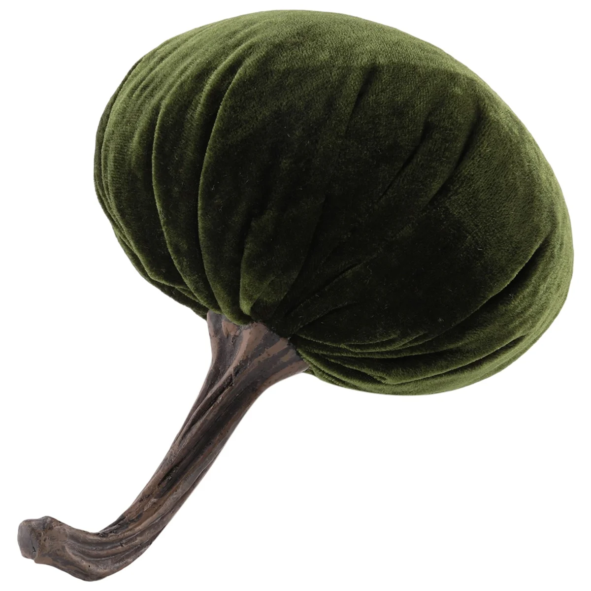 Large Velvet Pumpkins for Decorating,Handmade Artificial Harvest Pumpkins,Fall Halloween Thanksgiving Home Decor(Green)