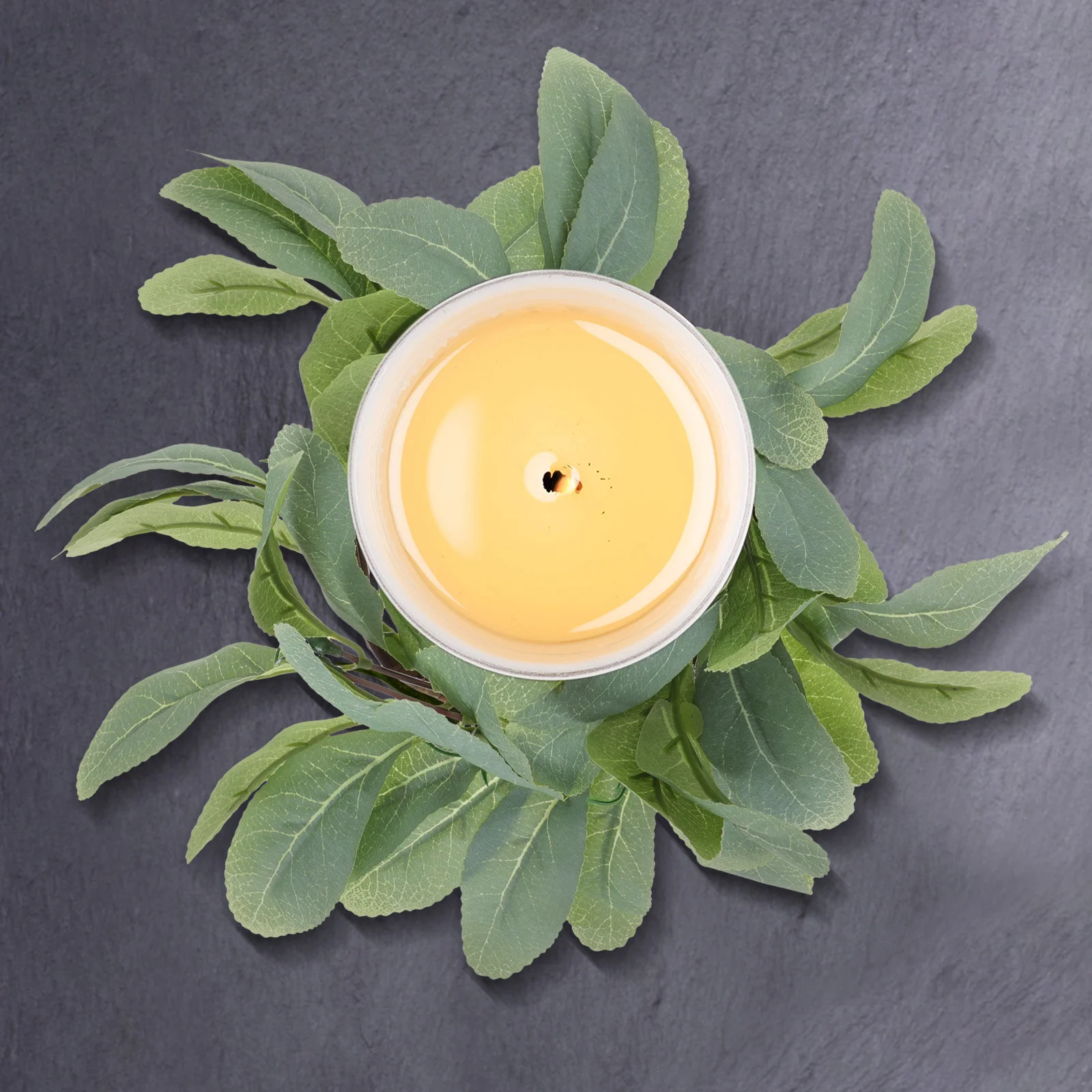 

2pcs 25CM Artificial Leaves Garland Tabletop Home Artificial Wreath Adornment Outdoor Wreath Party Wedding Decorations