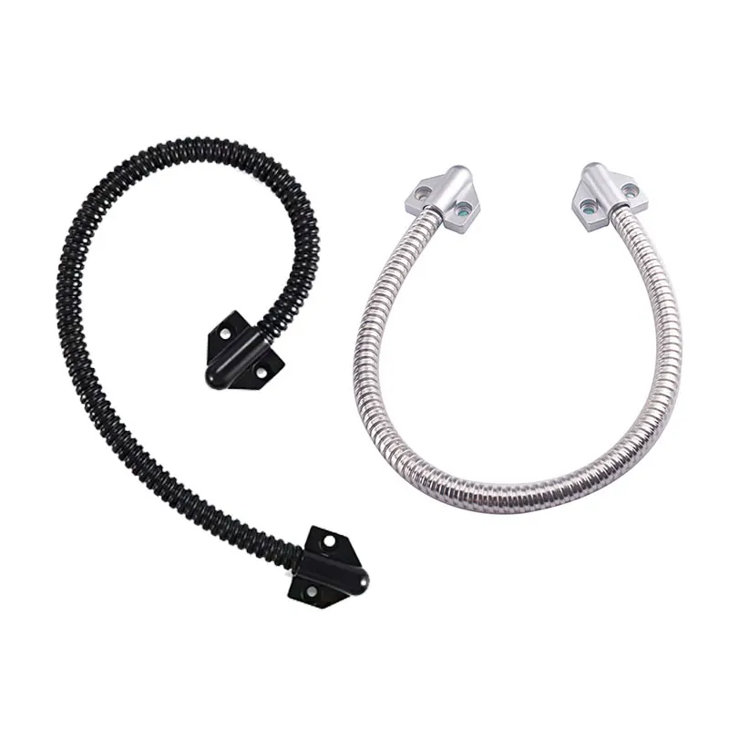 

1pcs Door Loop Stainless Steel Metal Head Armored Cable Door Loop For Exposed Mounting