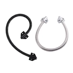 1pcs Door Loop Stainless Steel Metal Head Armored Cable Door Loop For Exposed Mounting