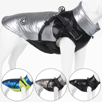 Clothes For Large Dogs Waterproof Big Dog Vest Jacket Winter Warm Pet Dog Coat Clothing For Dogs Chihuahua Labrador 3XL-7XL 1