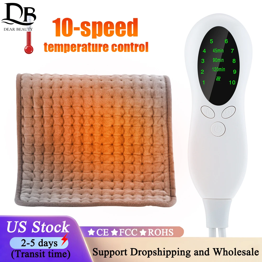 

US Stock Electric Heating Pad Massager Therapy for Body Abdomen Back Pain Relief Winter Warmer Blanket Thermal Mat 30*60cm