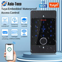 WiFi Tuya App Smart Door Lock Keyboard RFID Access Controller Waterproof Metal Keypad Concealed Install Biometric Access Control