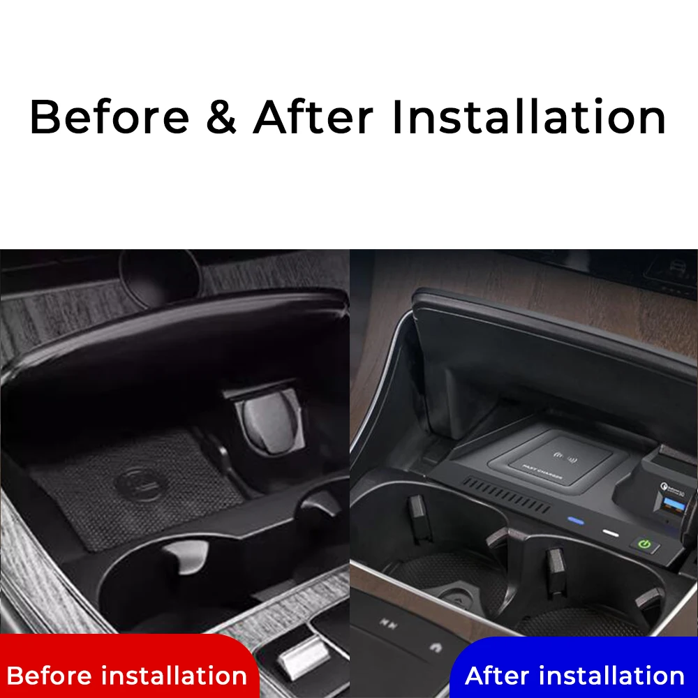 

Беспроводное зарядное устройство для Mercedes Benz W205 C43 C63 AMG GLC43 GLC63 X253 C GLC Class, USB-зарядка для мобильных телефонов, аксессуары