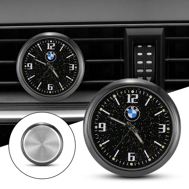 For BMW X1 X3 X5 G30 1 3 5 6 7 Series G20 Car Clock Luminous Automobiles Internal Stick-On Digital Watch Mechanics Quartz Clocks