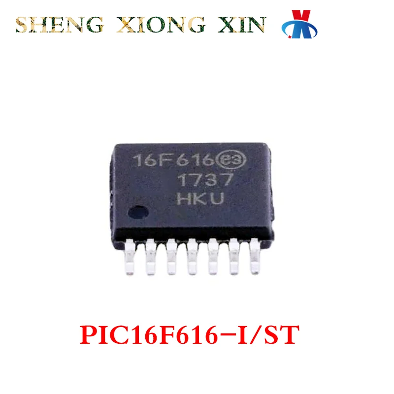 5pcs/Lot 100% New PIC16F616-I/ST TSSOP-14 8-bit Microcontroller -MCU PIC16F616 Integrated Circuit