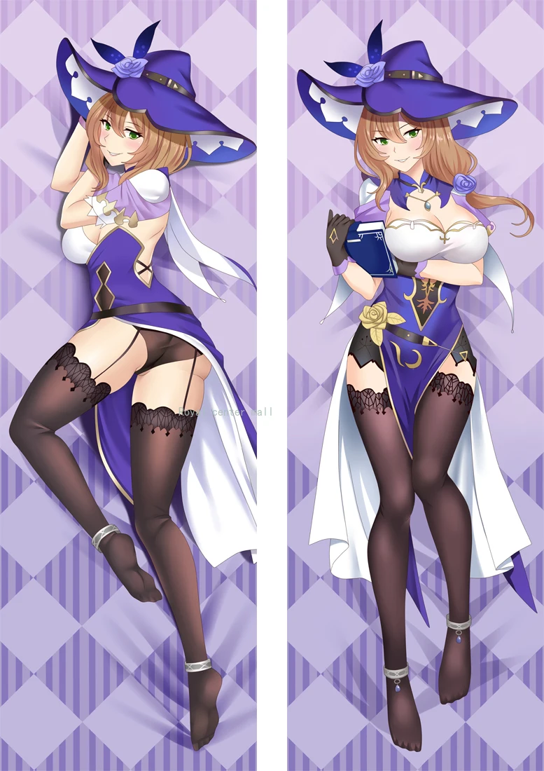 

Game Anime Genshin Impact Lisa Cosplay Dakimakura PillowCase Hugging Body Prop Pillow Cover