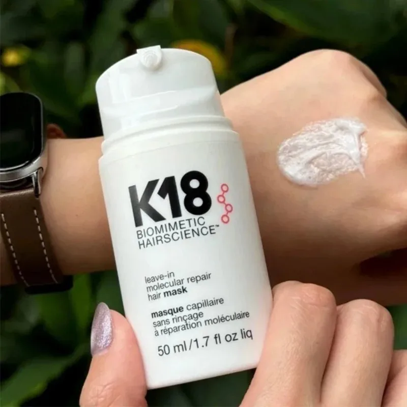 Acondicionador para el cabello K18, mascarilla reparadora de kertain Molecular sin enjuague, suaviza y restaura el cabello dañado, tratamiento profundo de queratina para el cabello