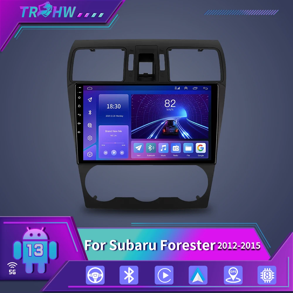 

Автомагнитола CarPlay 2 din для Subaru Forester 4 SJ 2012-2015, радио, мультимедийный видеоплеер, навигация GPS, Android 13