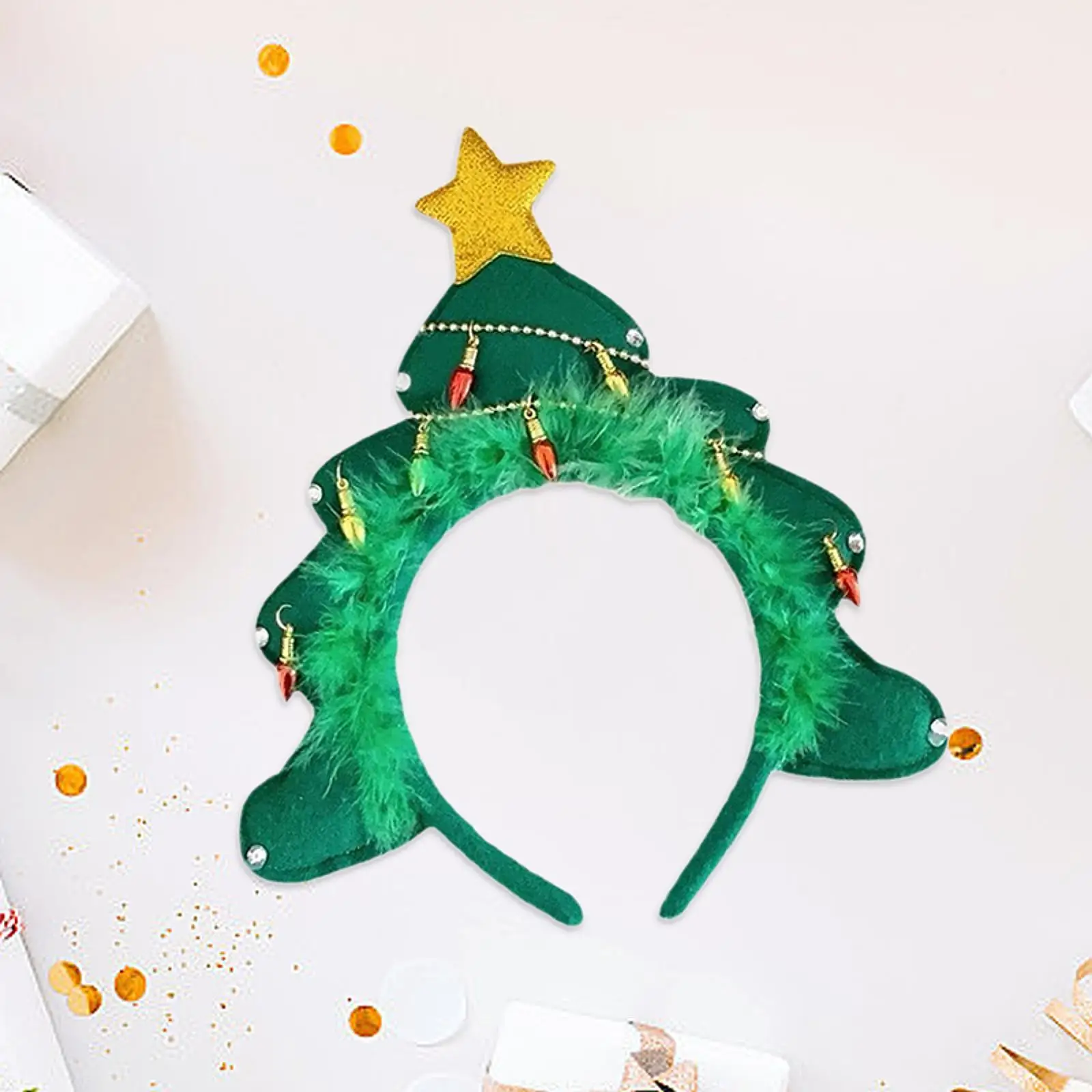 Christmas Headband Cute Christmas Hair Hoop for Stage Show Holiday Festival