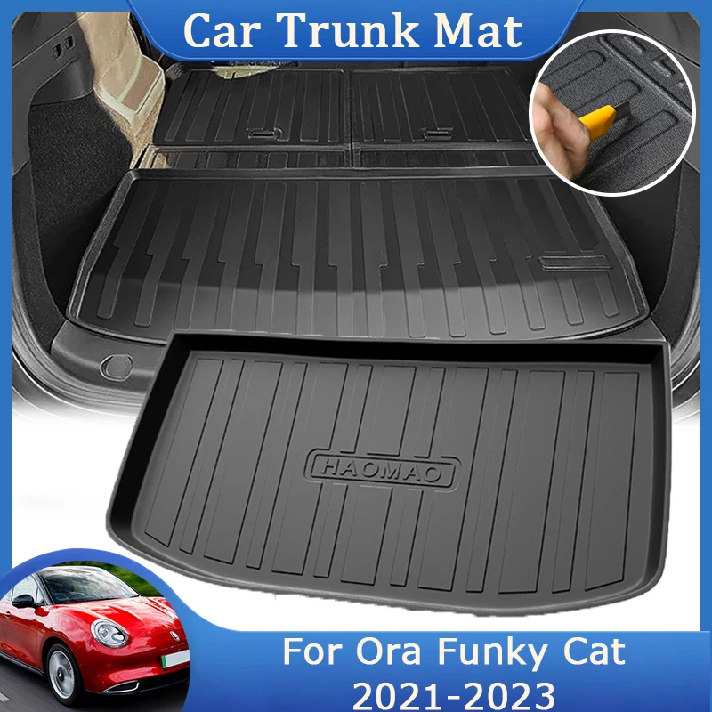 TPE Rear Trunk Mats For Ora Funky Good Cat GWM 03 ES11 2021 2022 2023 Waterproof Protective Liner Tray Floor Pads Luggage Rug