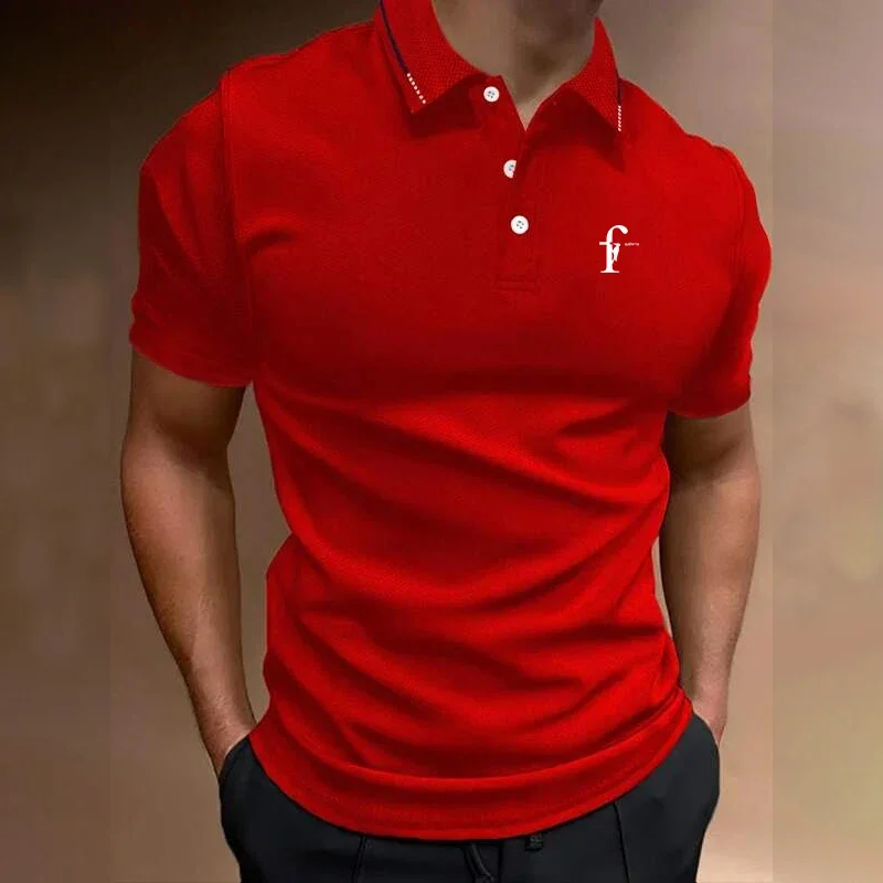 Men Summer Polo Shirt Short Sleeve Polo Shirt Slim Fit Pure Color Polo Shirt Men Sport Business Polo Shirt  Casual  Polo Shirt