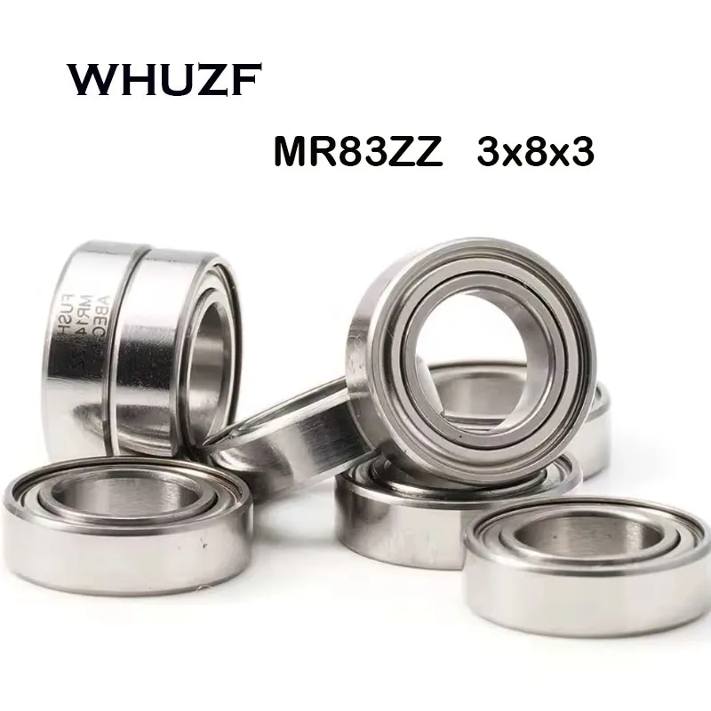 MR83 ZZ MR83-2RS Bearings 3x8x3 mm 10Pcs MR83ZZ MR83RS ABEC-7 Handpiece Bearings For Video Card High Speed For Motor