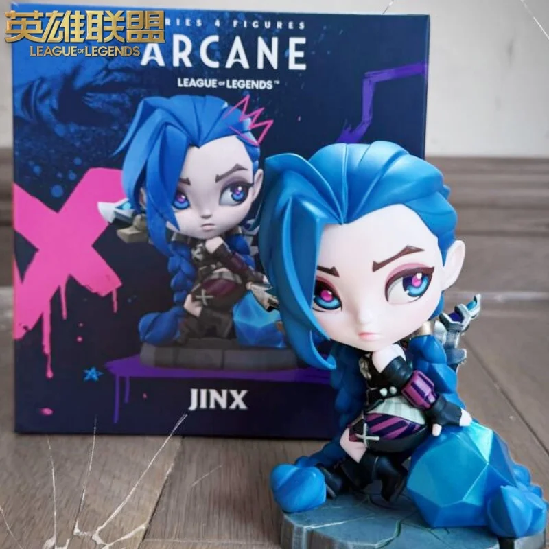 100% Genuine League Of Legends Lol Guardian Of The Stars Kaisa&Jinx&Ashe Figure Game Ornaments Q Version Of The Figure Gifts Toy