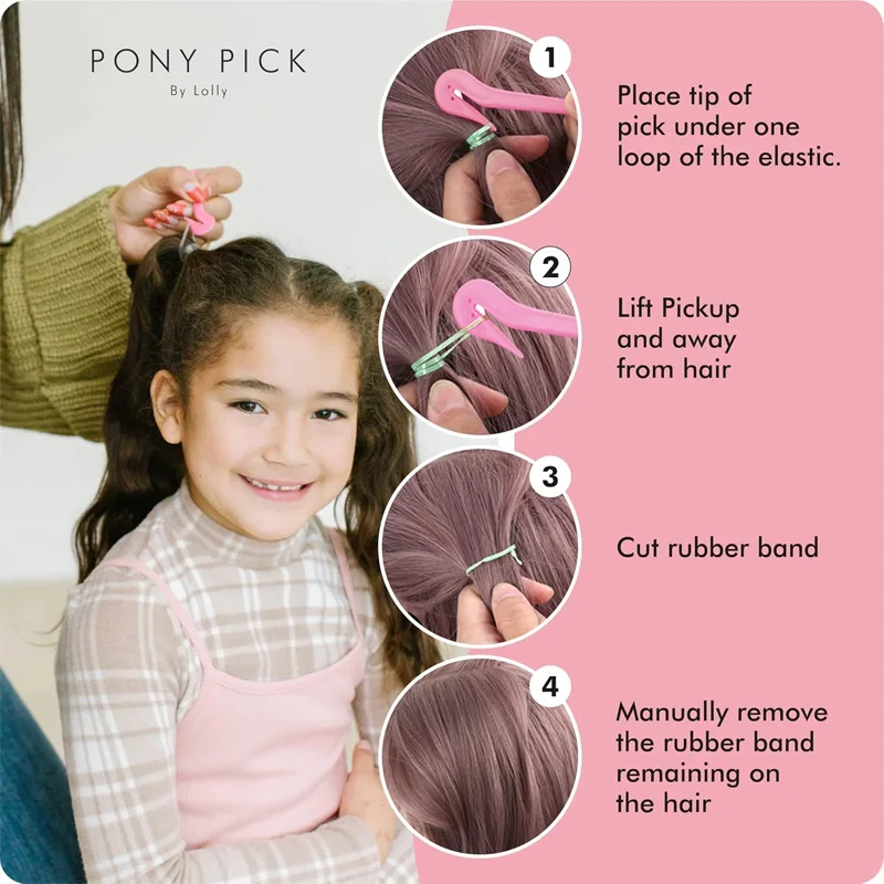 2 in1 Hair Loop Braiding Tool Set French Dutch Braid Maker 1 Elastic Band Remover Cutter DIY Hair Styling Tools Kit for Women image 3