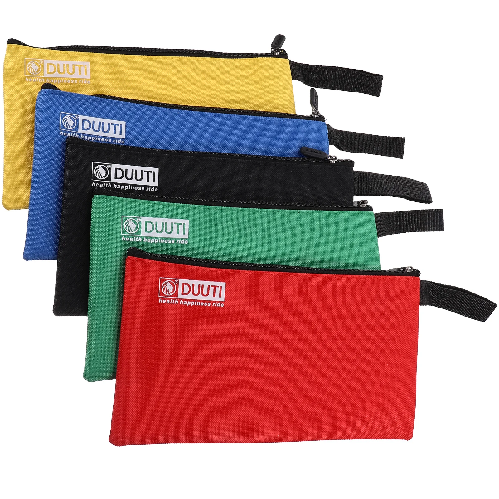 5pcs Heavy Duty Multi-purpose Canvas Zipper Tool Pouches Bag Organize Storage Bags (Assorted Color)
