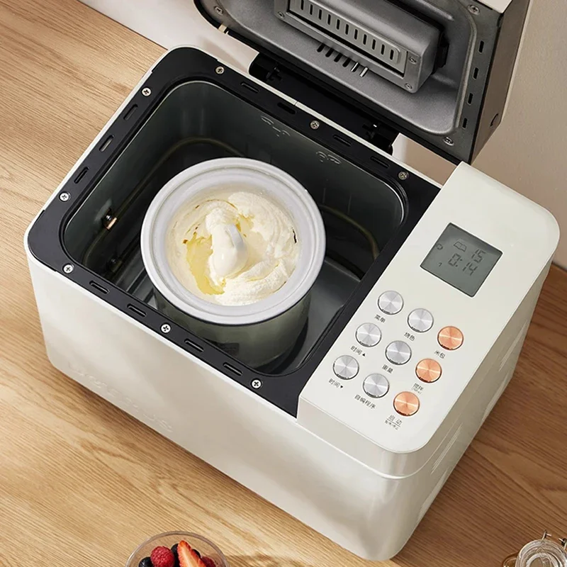 NF Home Smart Bread Maker Stainless Steel Inner Pan Ice Cream Function Dual-Tube Baking Constant Temperature Fermentation