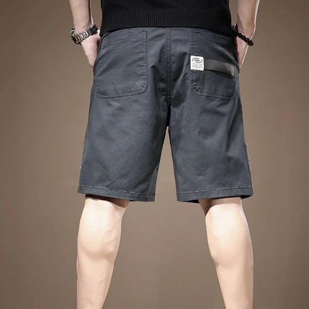 

Casual Outing 2XL Men Cargo Shorts Loose Fit Shorts Daily Wear Fashion Style Polyester Fabric Regular Length For Summer