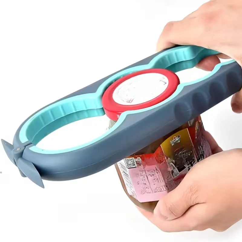 Jar Opener for Weak Hands, Seniors with Arthritis, 5 in 1 Multi Function Bottle Opener Lid Opener for Arthritic Hands
