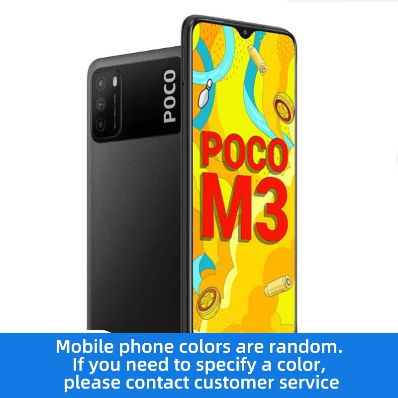 Xiaomi POCO M3 4G 6.53-inch screen smartphone CPU Qualcomm Snapdragon 662 battery capacity 6000mAh 48MP camera used phone