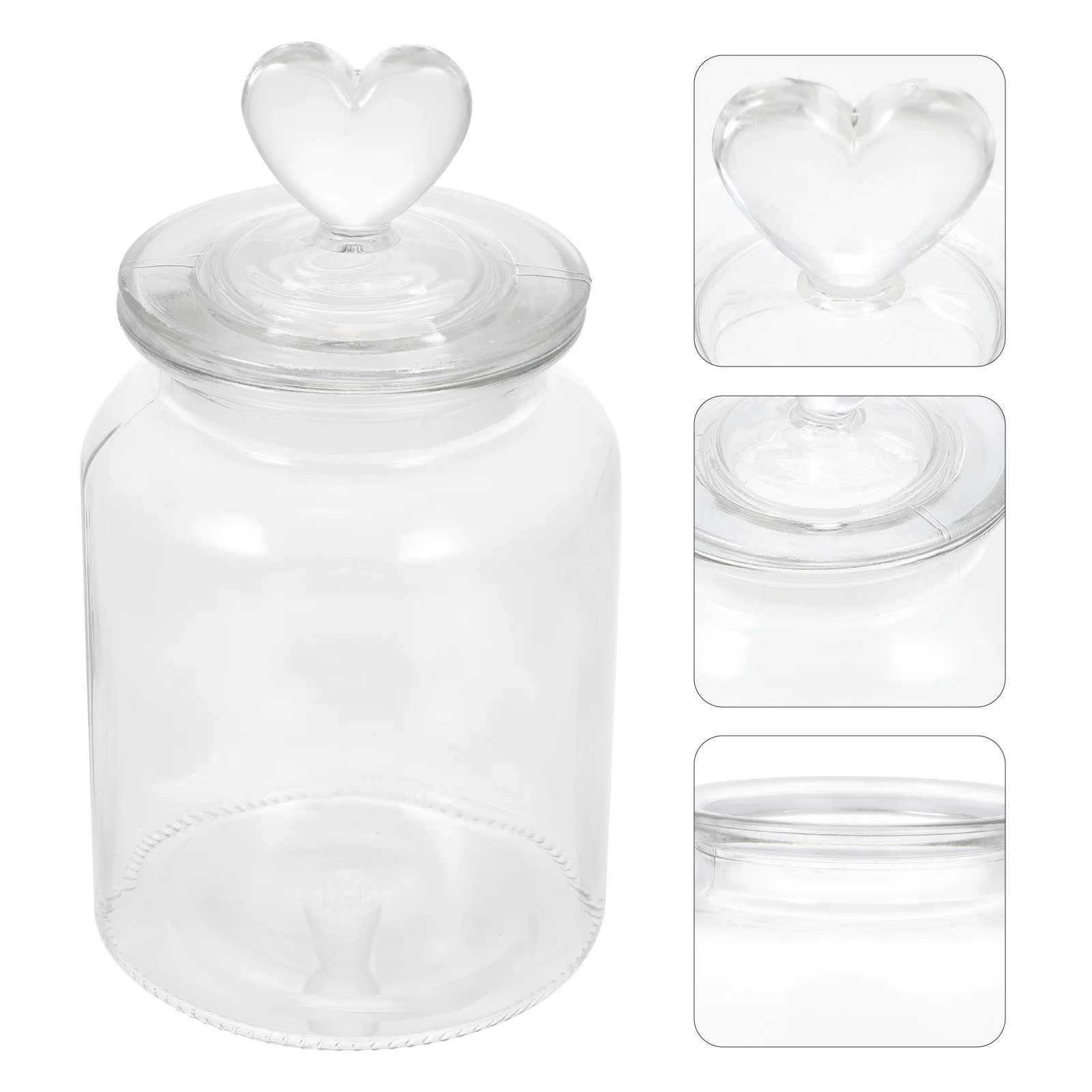 

Mini Honey Jars Container Bottles Glass Pot with Lids Sweets Storage Home Table Candy