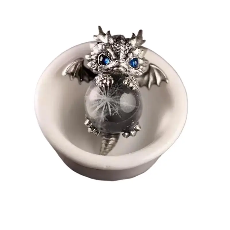 خمر النمط الصيني لطيف التنين قلادة للرجال النساء رائعة الحيوان قلادة قلادة مجوهرات اكسسوارات هدايا محظوظة جيدة #6