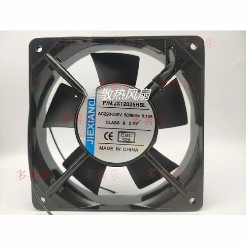 

ZMZM 1 шт. для вентилятора JIEXIANG P/N; JX12025HSL AC 220 В 12025 12 см 2-проводной охлаждающий вентилятор для шкафа