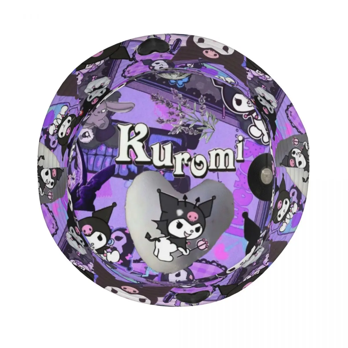 Kapelusze typu bucket hat z kolażem Kuromi, letnie nakrycie głowy podróżne, gadżety, kawaii, kreskówkowe czapki wędkarskie na kemping dla dziewczyn, lekkie Ispoti