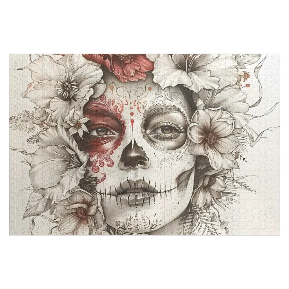 

Красота Calavera Catrina головоломка деревянные животные для взрослых деревянные на заказ головоломки для взрослых головоломки