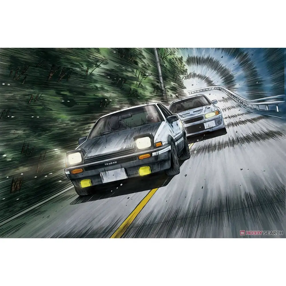 Prefabricated assembly model Aoshima-05954-A 1/24 Initial D Fujiwara Takumi AE86 with doll car model kit