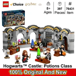 LEGO 76431 Harry Potter Hogwarts Castle: Potions Class, Collectible Building Toy with 4 Minifigures, Harry Potter Gift Idea Kids